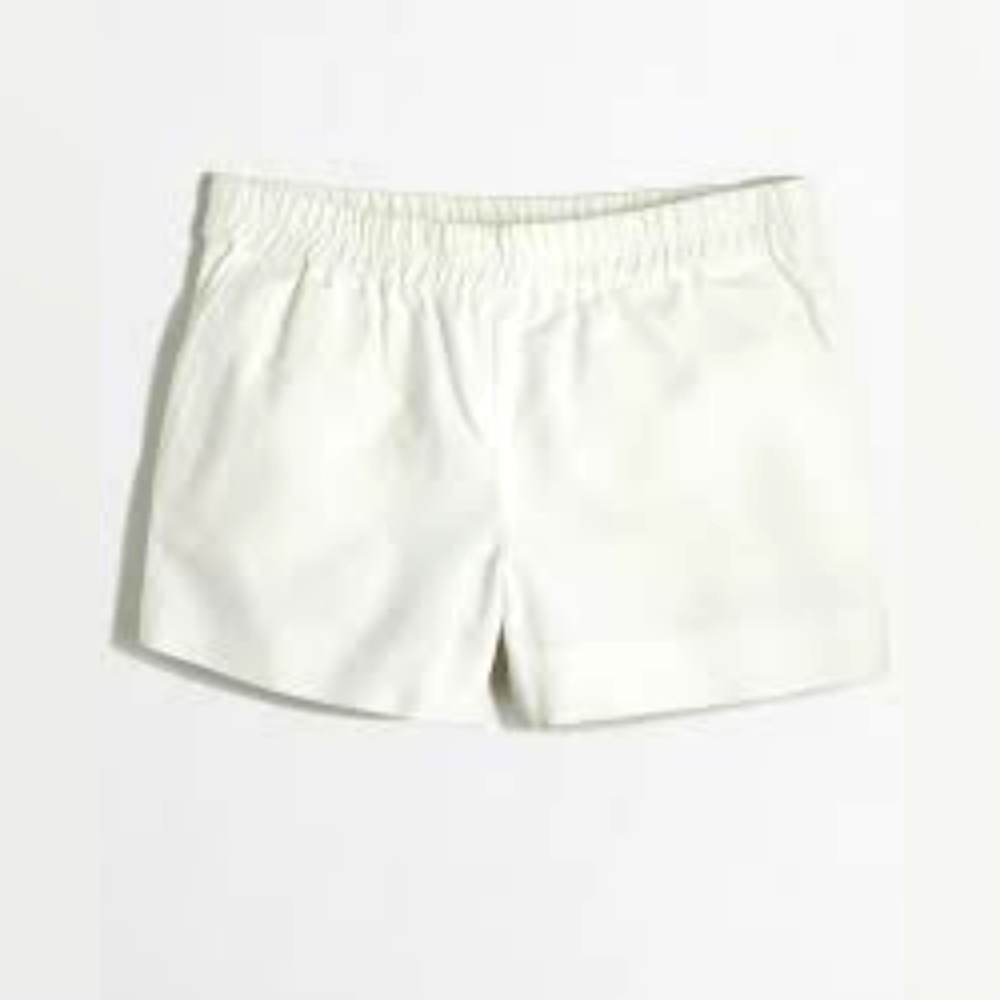 J.Crew Pull On White Shorts, Size 10